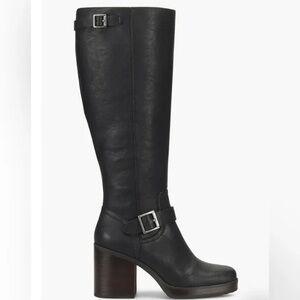 Kork-Ease Black Leather Combat Boots